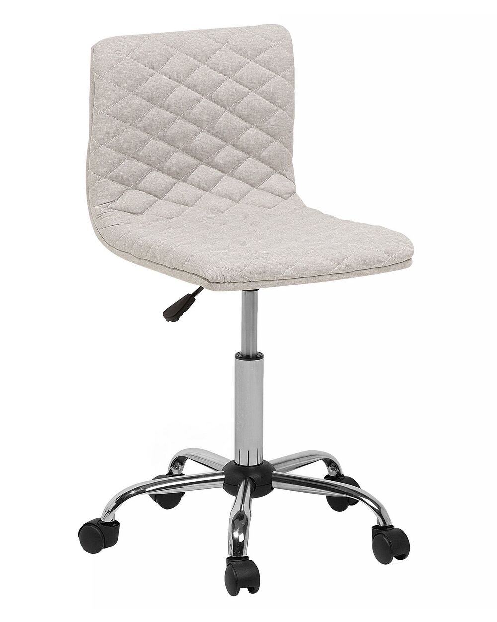 Fabric Armless Desk Chair Beige Orlando Beliani Co Uk Fabric Armless Desk Chair Beige Orlando